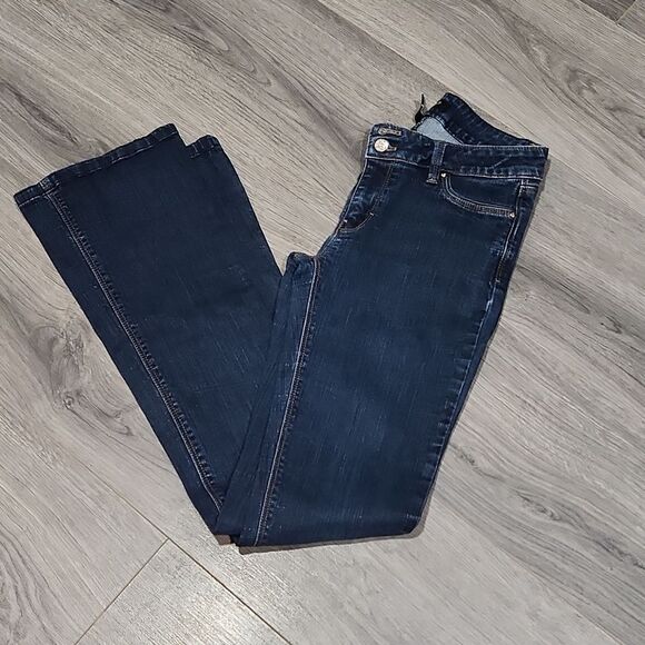 GUC WHBM Skinny Flare Dk Jeans - Picture 1 of 11